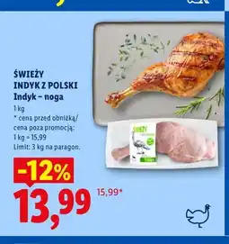 Lidl Indyk - noga Świeży Indyk z Polski oferta