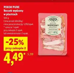 Lidl Boczek wędzony w plastrach Pikok Pure oferta