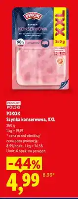 Lidl Szynka konserwowa XXL Pikok oferta