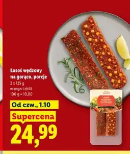 Lidl Łosoś wędzony na gorąco porcje mango i chili 2-pak oferta