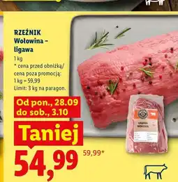 Lidl Wołowina ligawa Rzeźnik oferta