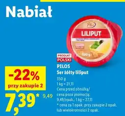 Lidl Ser żółty liliput Pilos oferta