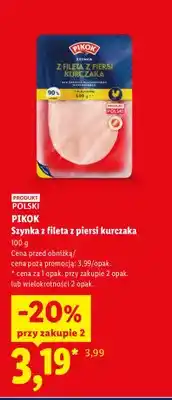 Lidl Szynka z fileta z piersi kurczaka Pikok oferta