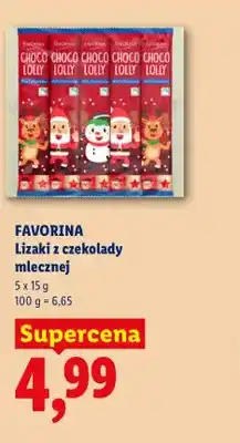Lidl Lizaki z czekolady mlecznej Favorina oferta