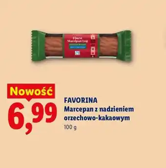 Lidl Marcepan z nadzieniem orzechowo-kakaowym Favorina oferta