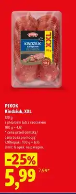 Lidl Kindziuk XXL z pieprzem Pikok oferta