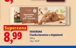 Lidl Ciastka korzenne z migdałami Favorina oferta