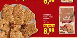 Lidl Kruche ciastka korzenne Favorina oferta