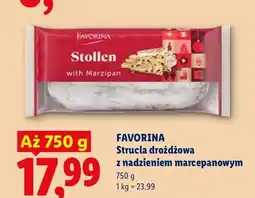 Lidl Strucla drożdżowa z nadzieniem marcepanowym Favorina oferta