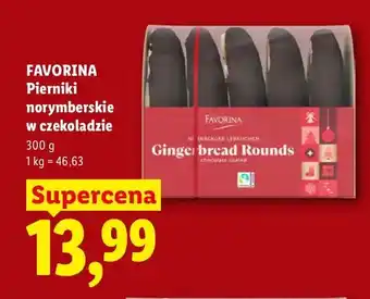 Lidl Pierniki norymberskie w czekoladzie Favorina oferta