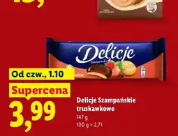 Lidl Delicje Szampańskie truskawkowe oferta