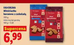 Lidl Miniciastka korzenne z czekoladą mleczną Favorina oferta