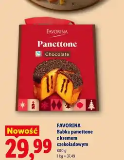 Lidl Babka panettone z kremem czekoladowym Favorina oferta