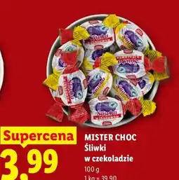 Lidl Śliwki w czekoladzie Mister Choc oferta