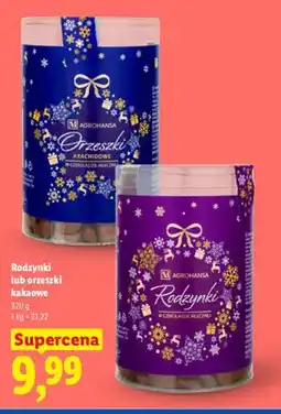 Lidl Rodzynki w czekoladzie mlecznej Agrohansa oferta