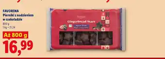 Lidl Pierniki z nadzieniem w czekoladzie Favorina oferta