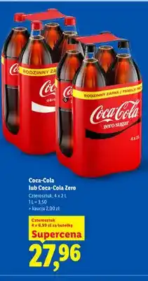 Lidl Napój gazowany Coca-Cola 4-pak oferta