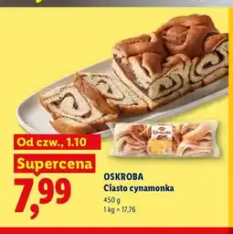 Lidl Ciasto cynamonka Oskroba oferta