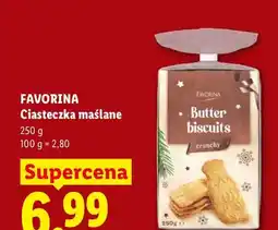 Lidl Ciasteczka maślane Favorina oferta