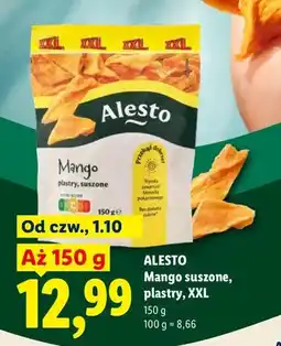 Lidl Mango suszone plastry XXL Alesto oferta