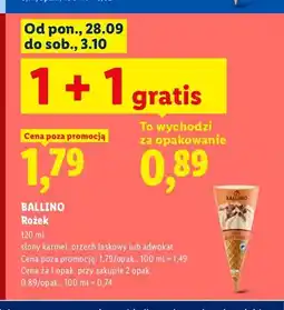 Lidl Rożek słony karmel Ballino oferta