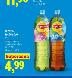 Lidl Ice Tea Zero mango Lipton oferta