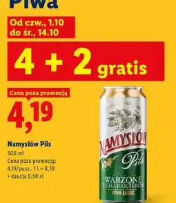 Lidl Piwo Namysłów Pils oferta