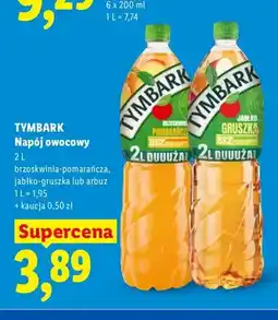 Lidl Napój owocowy brzoskwinia-pomarańcza Tymbark oferta