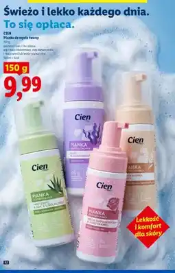 Lidl Pianka do mycia twarzy pantenol i sok z liści aloesu Cien oferta