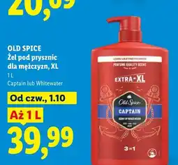 Lidl Żel pod prysznic dla mężczyzn XL Whitewater Old Spice oferta