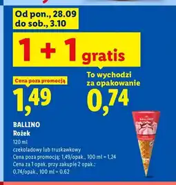 Lidl Rożek czekoladowy Ballino oferta