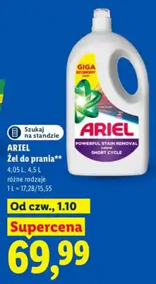 Lidl Żel do prania Ariel oferta