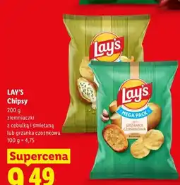 Lidl Chipsy ziemniaczki z cebulką i śmietaną Lay's oferta
