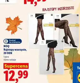 Lidl Rajstopy wzorzyste 20 DEN NOQ oferta