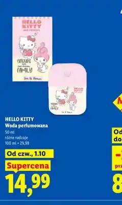 Lidl Woda perfumowana Hello Kitty oferta