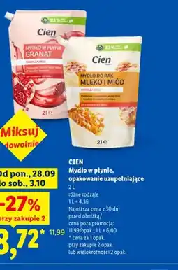 Lidl Mydło w płynie opakowanie uzupełniające granat Cien oferta