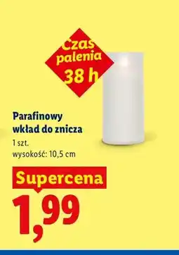 Lidl Parafinowy wkład do znicza oferta