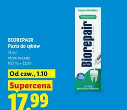 Lidl Pasta do zębów Biorepair oferta