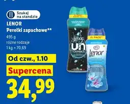 Lidl Perełki zapachowe Lenor oferta
