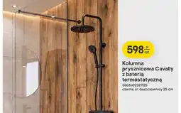 Castorama Kolumna prysznicowa Cavally z baterią termostatyczną czarna oferta
