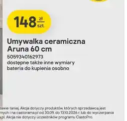 Castorama Umywalka ceramiczna Aruna 60 cm oferta