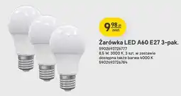 Castorama Żarówka LED A60 E27 3000K 3-pak oferta