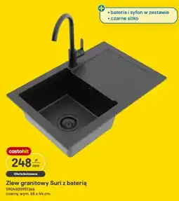 Castorama Zlew granitowy Suri z baterią oferta
