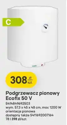 Castorama Podgrzewacz pionowy Ecofix oferta
