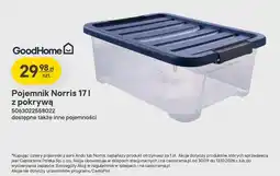 Castorama Pojemnik Norris 17 l z pokrywą GoodHome oferta