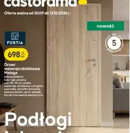Castorama Drzwi wewnątrzklatkowe Malaga Fortia oferta