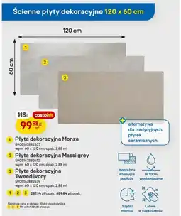 Castorama Płyta dekoracyjna Tweed ivory oferta