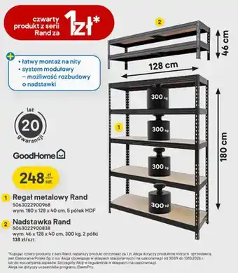 Regał metalowy Rand GoodHome