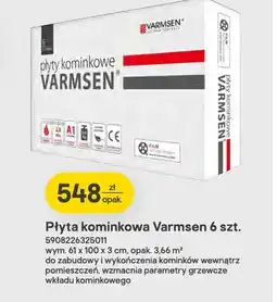 Castorama Płyta kominkowa Varmsen 6-pak oferta