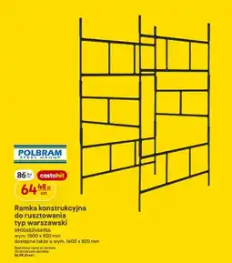 Castorama Ramka konstrukcyjna do rusztowania typ warszawski 1000x820 mm Polbram Steel Group oferta
